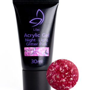 Акригель Night Light Glitter Pink 30 мл
