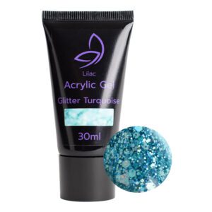 Акригель Glitter Turquoise 30 мл